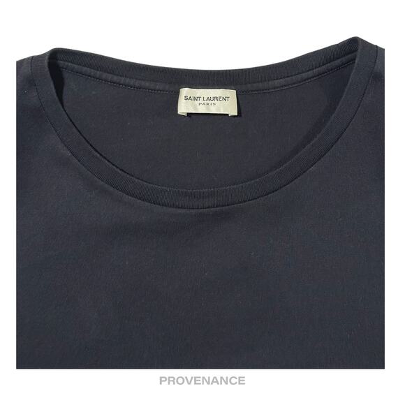 🔴 Saint Laurent Paris SLP Logo T Shirt - Black L - Picture 3 of 11